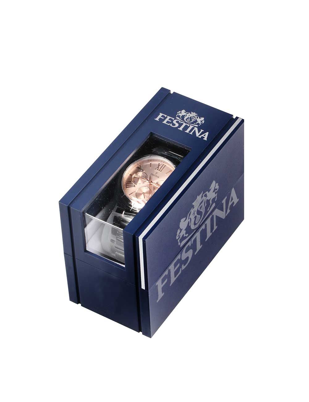 Festina Boyfriend F16716/3 Damenuhr Rosé • Mineralglas • Tag- und Datumsanzeige, Bild 2