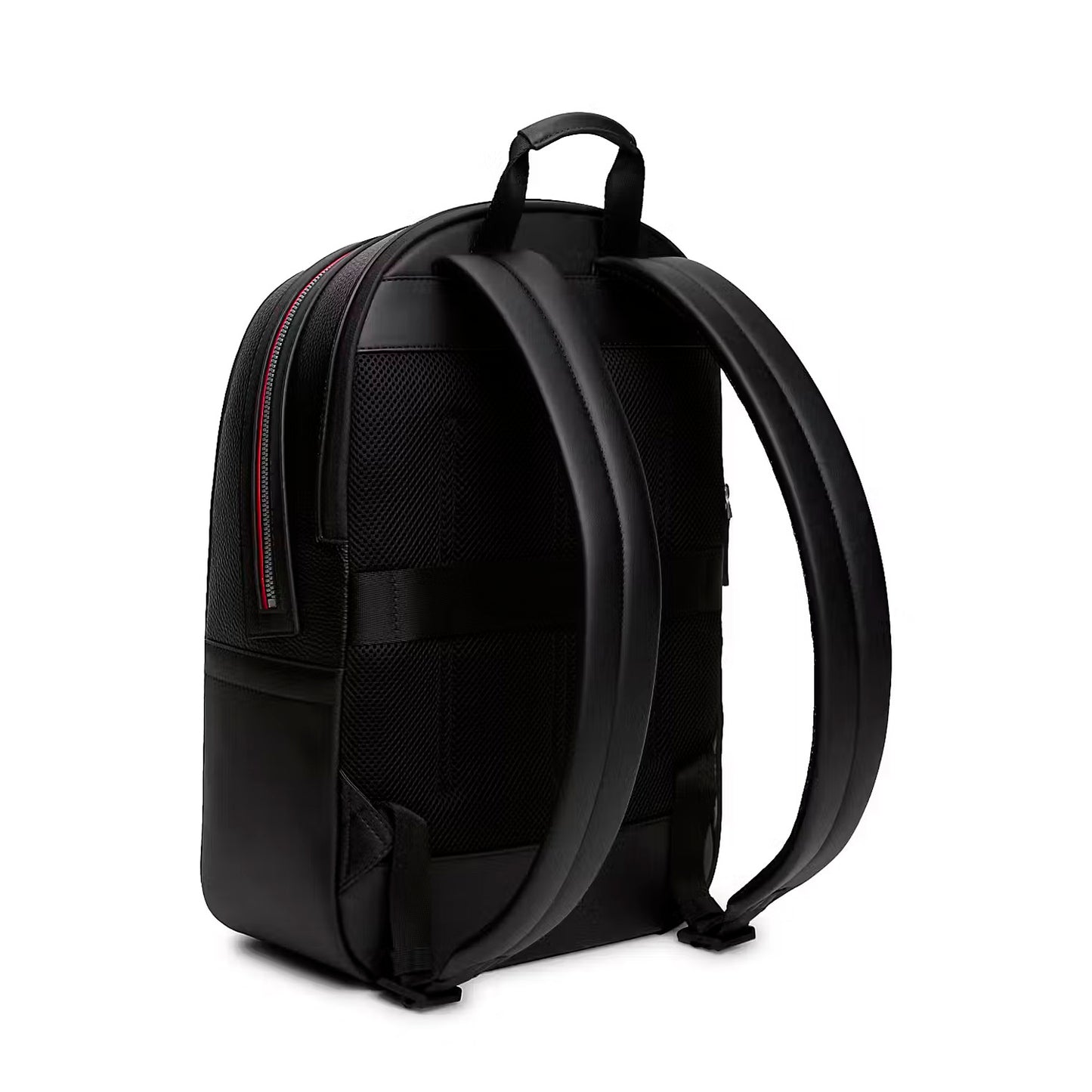 Tommy Hilfiger Metallic Logo Dome Backpack AM0AM14686BDS Rucksack Schwarz • Dome-Design • Doppelreißverschluss, Bild 3