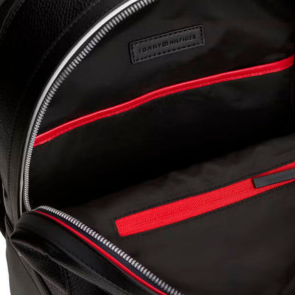 Tommy Hilfiger Metallic Logo Dome Backpack AM0AM14686BDS Rucksack Schwarz • Dome-Design • Doppelreißverschluss, Bild 4