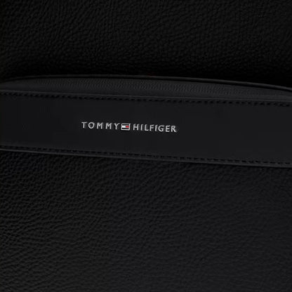 Tommy Hilfiger Metallic Logo Dome Backpack AM0AM14686BDS Rucksack Schwarz • Dome-Design • Doppelreißverschluss, Bild 5
