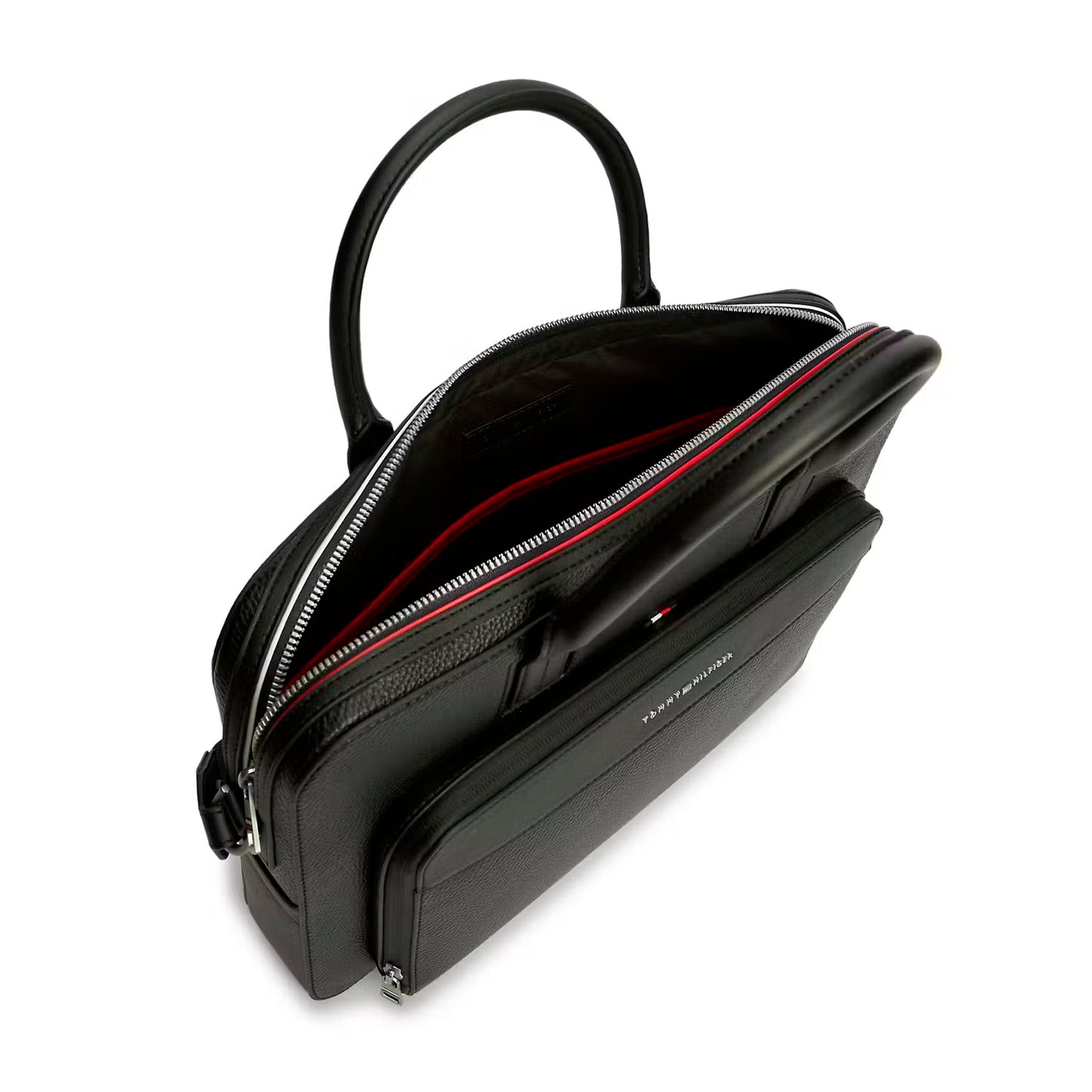 Tommy Hilfiger Central Slim AM0AM14730BDS Laptoptasche Schwarz • Genarbte Lederoptik • Schlankes Design, Bild 4