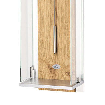 Zegar ścienny AMS z regulatorem linkowym R2723, dziki dąb • 8-dniowy mechanizm uderzeniowy • bicie o pełnej godzinie