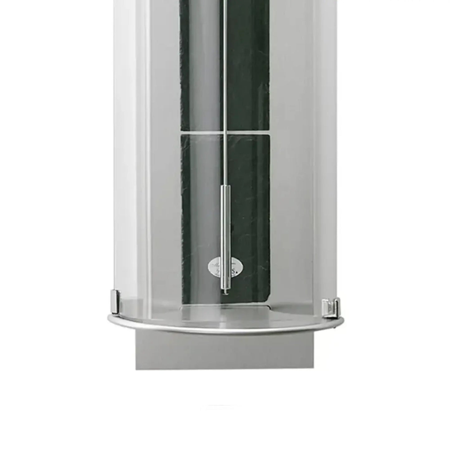 AMS Design R695 Zegar ścienny • Mechanizm linkowy • Łupek i aluminium