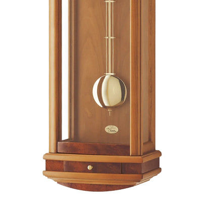 Zegar ścienny AMS Regulator R607/9, drewno wiśniowe • 14-dniowy mechanizm BimBam • Obudowa z litego drewna