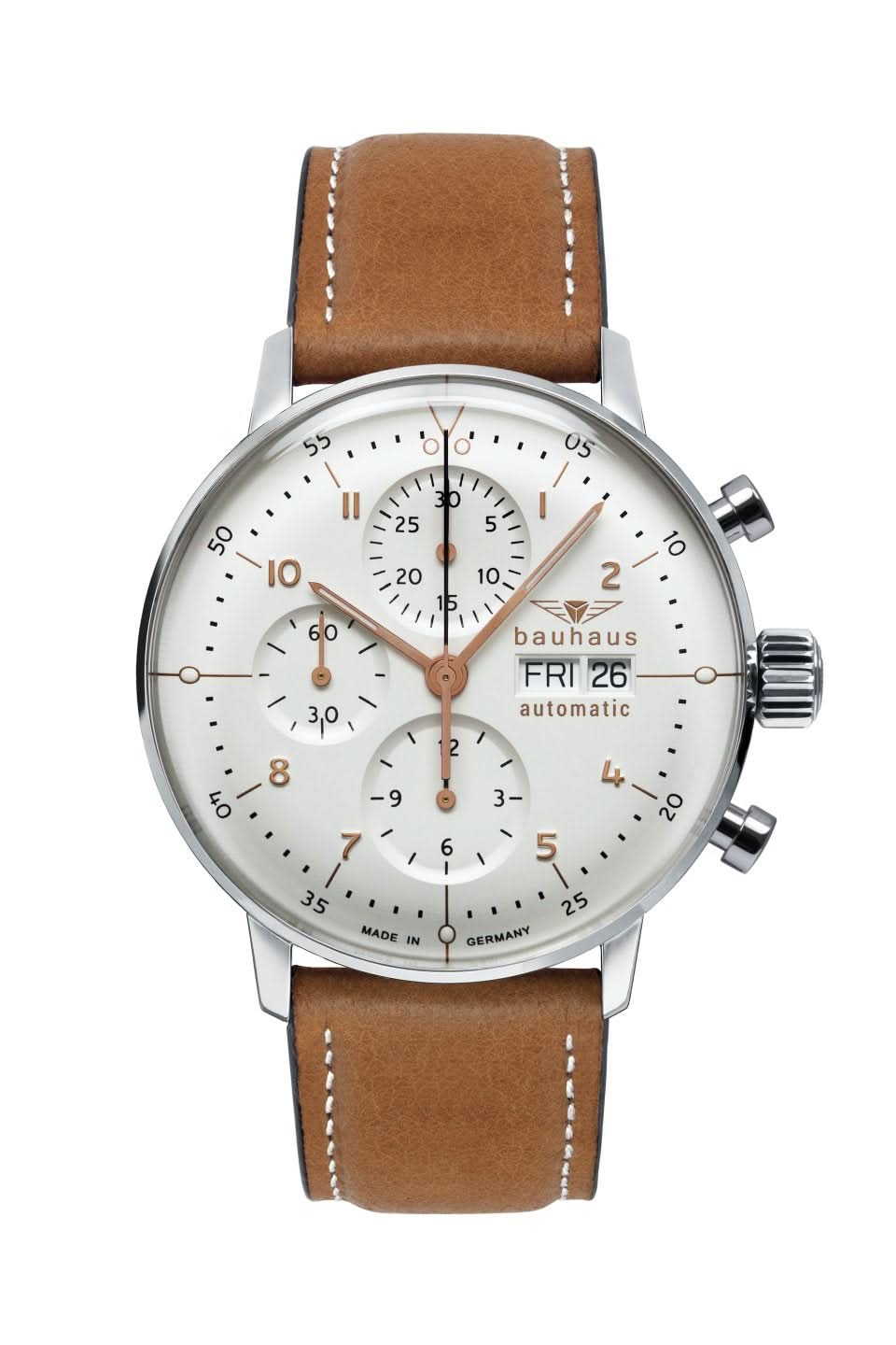 Bauhaus Dessau 2018-1 Herren Armbanduhr • Automatik Chronograph • Schweizer Sellita SW500