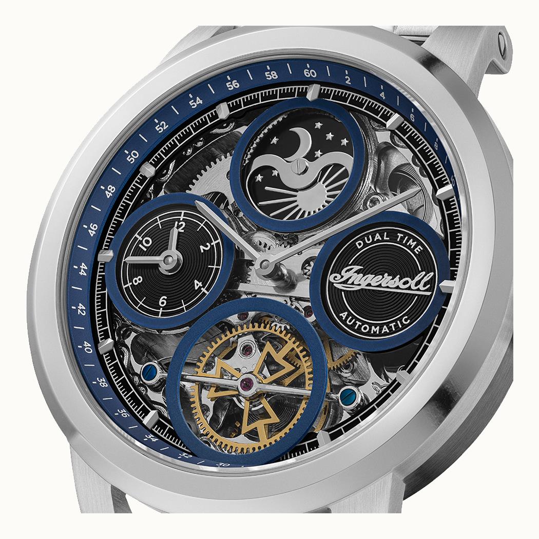Ingersoll The Arc I16003 Herrenuhr • Automatikwerk • Blau Skelett-Zifferblatt, Bild 2