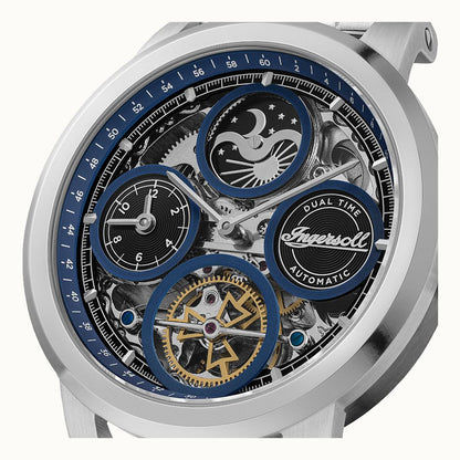 Ingersoll The Arc I16003 Herrenuhr • Automatikwerk • Blau Skelett-Zifferblatt, Bild 2