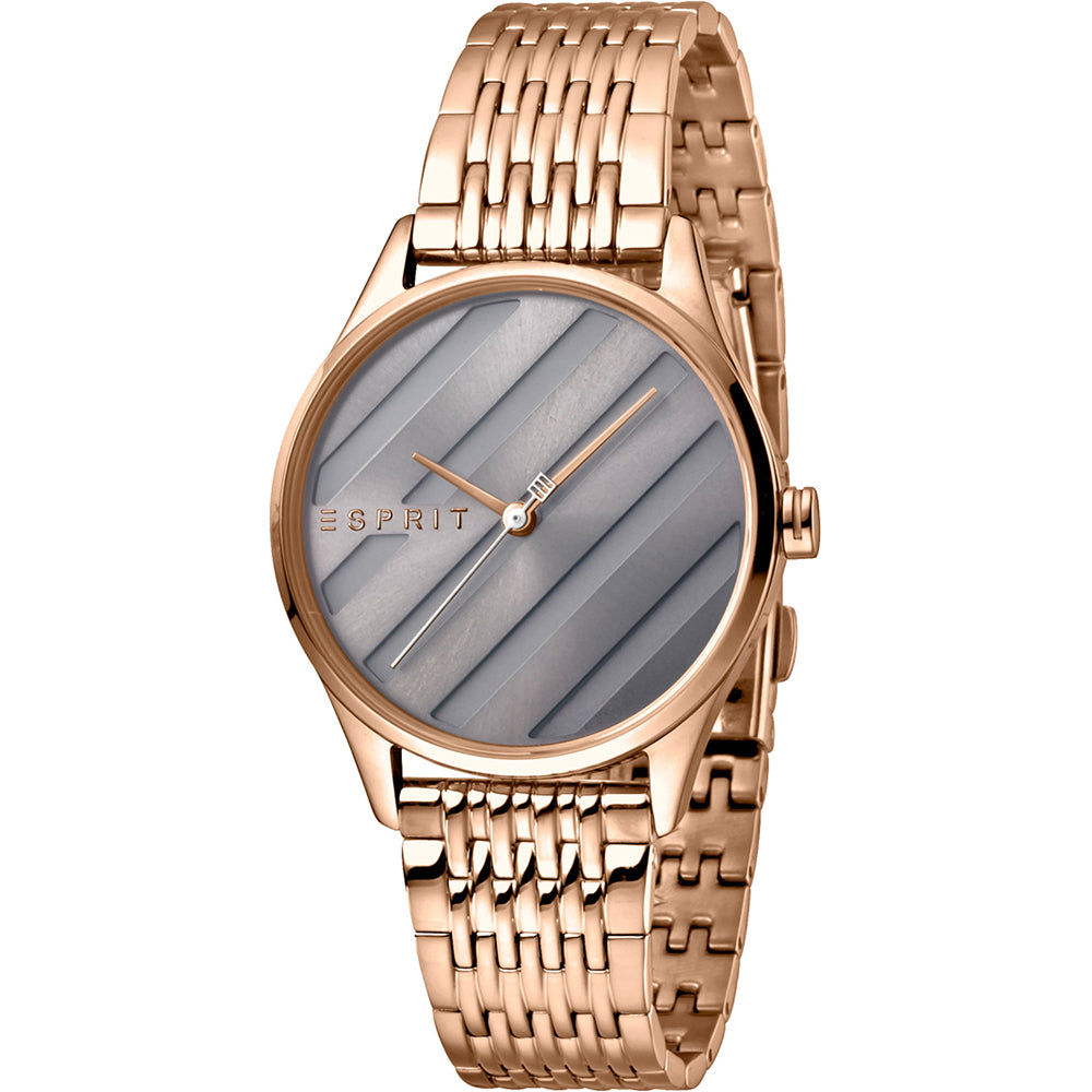 Esprit E.ASY ES1L029M0065 Damen • Roségoldenes Edelstahlarmband • Mineralglas