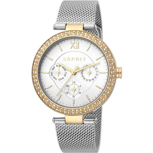 Esprit Betty ES1L189M0105 Damenuhr Bicolor • Mineralglas • Tag- und Datumsanzeige