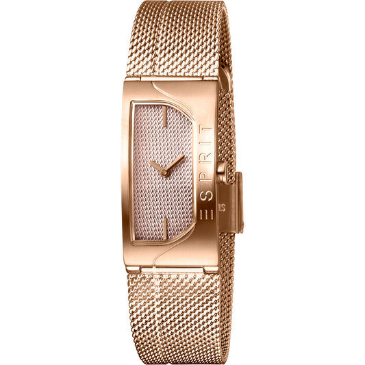 Esprit Houston Blaze ES1L045M0045 Damenuhr Roségold • Eckiges Gehäuse • Mineralglas