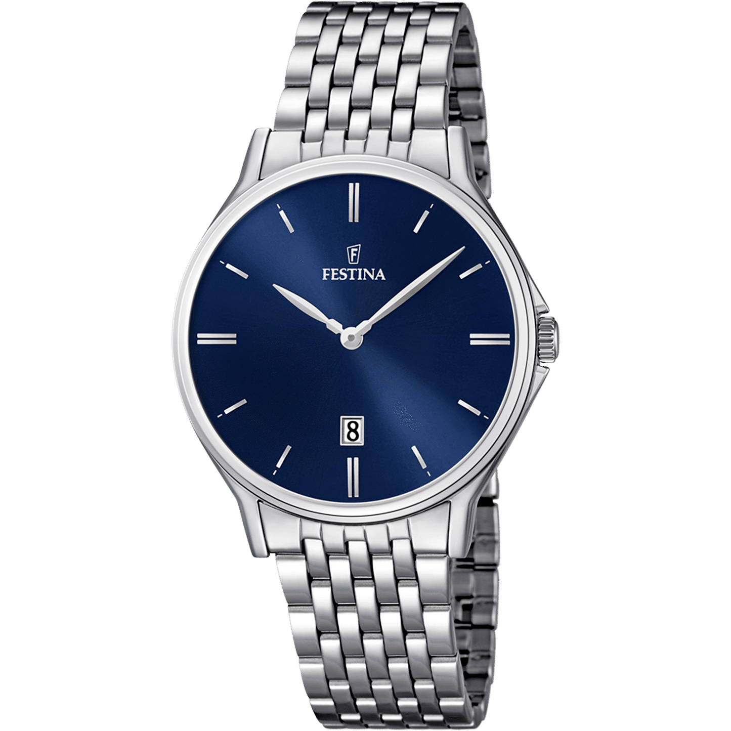 Festina Classics F16744/3 Herrenuhr Blau • Mineralglas • Japanisches Quarzwerk