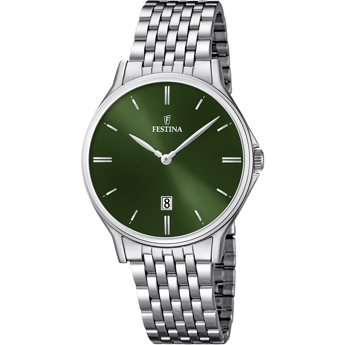 Festina F16744/5 Herrenuhr Grün • Miyota Quarzwerk • Mineralglas