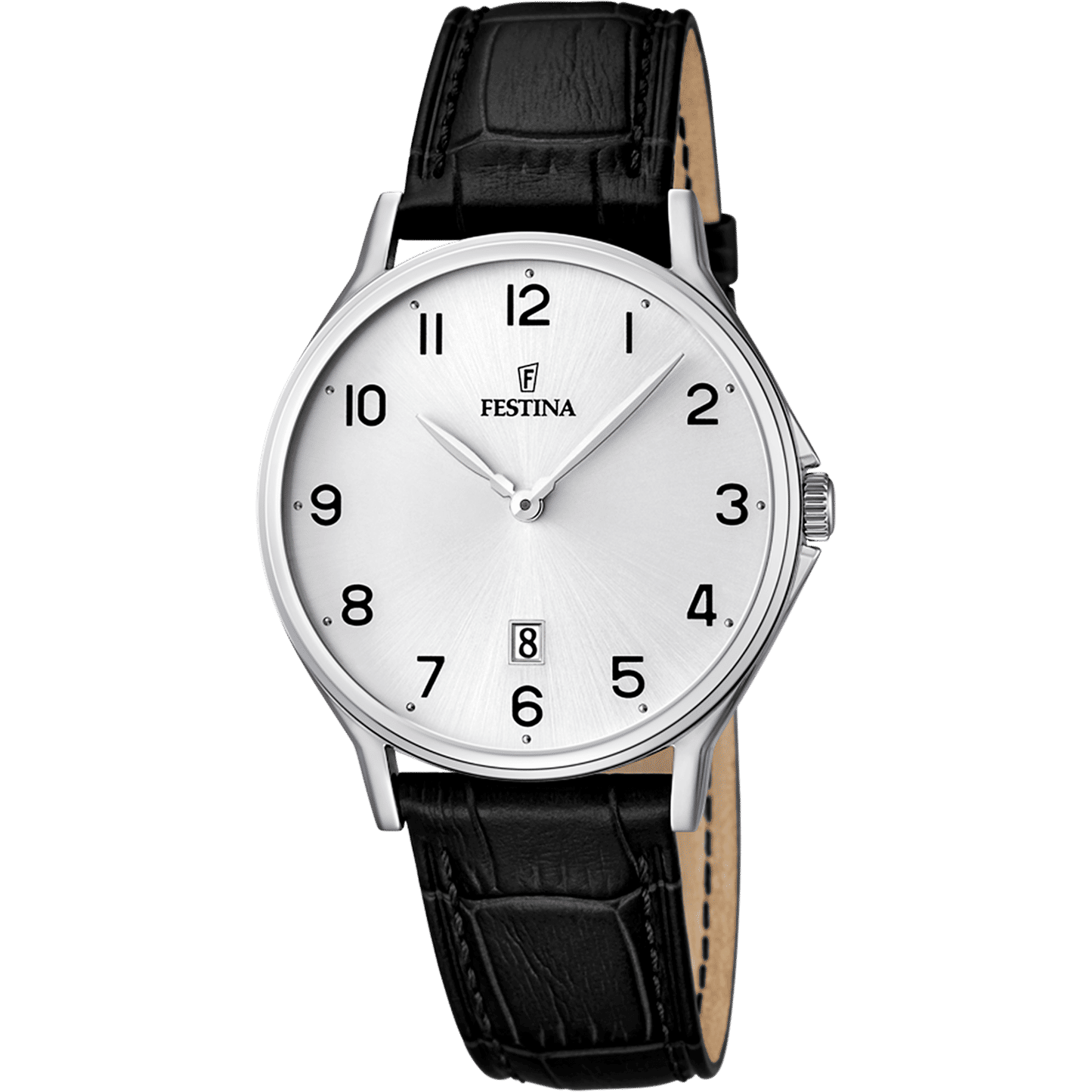 Festina Classics F16745/1 Herrenuhr • Mineralglas • Echtlederarmband