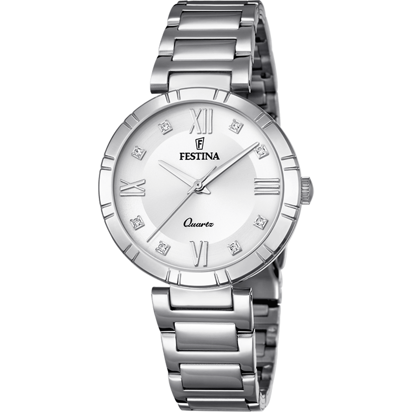 Festina Mademoiselle F16936/A Damenuhr Silber • Mineralglas • 5 ATM Wasserdicht