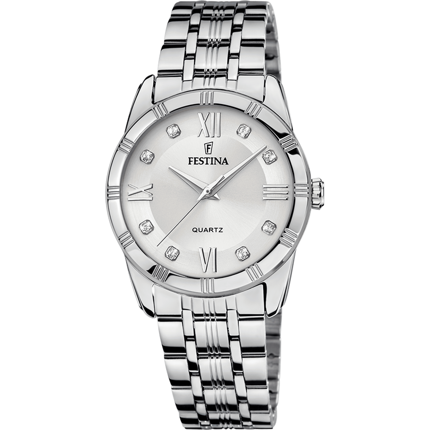 Festina Mademoiselle F16940/A Damenuhr Silber • Mineralglas • Quarzwerk