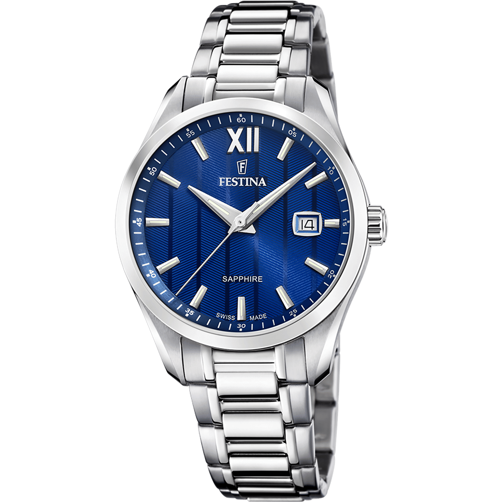 Festina Swiss Made F20026/2 Herrenuhr • Saphirglas • Schweizer Quarzwerk