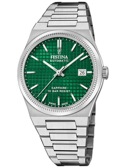 Festina Rivé F20028/3 Herrenuhr • Saphirglas • Automatikwerk Swiss Made