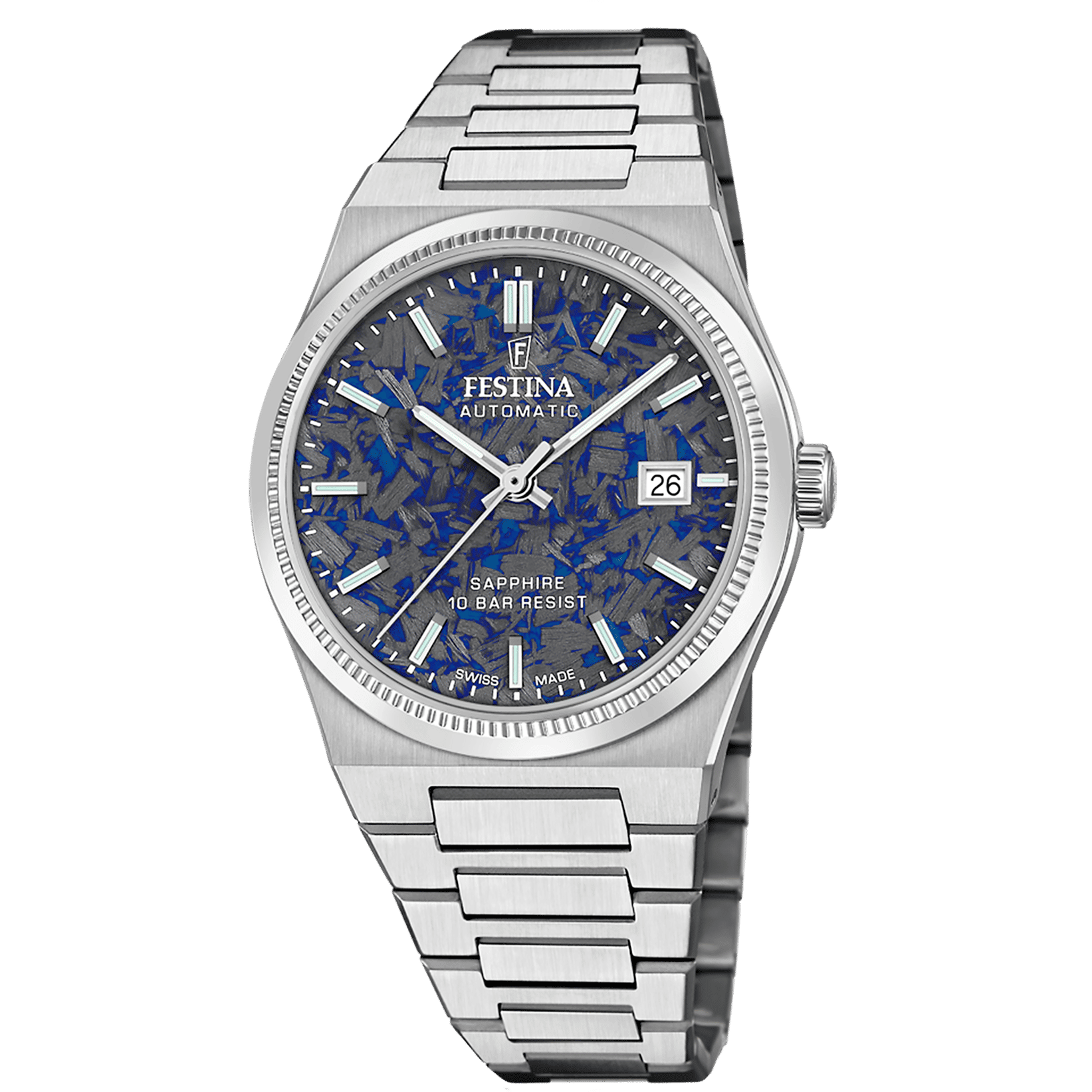 Festina Rivé F20028/4 Herrenuhr • Automatikwerk Swiss Made • Saphirglas