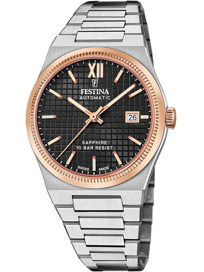 Festina Rivé F20030/3 Herrenuhr • Automatikwerk • Saphirglas