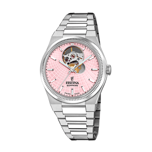 Festina Rivé F20054/2 Damen Armbanduhr • Automatikwerk Soprod P024 • Saphirglas