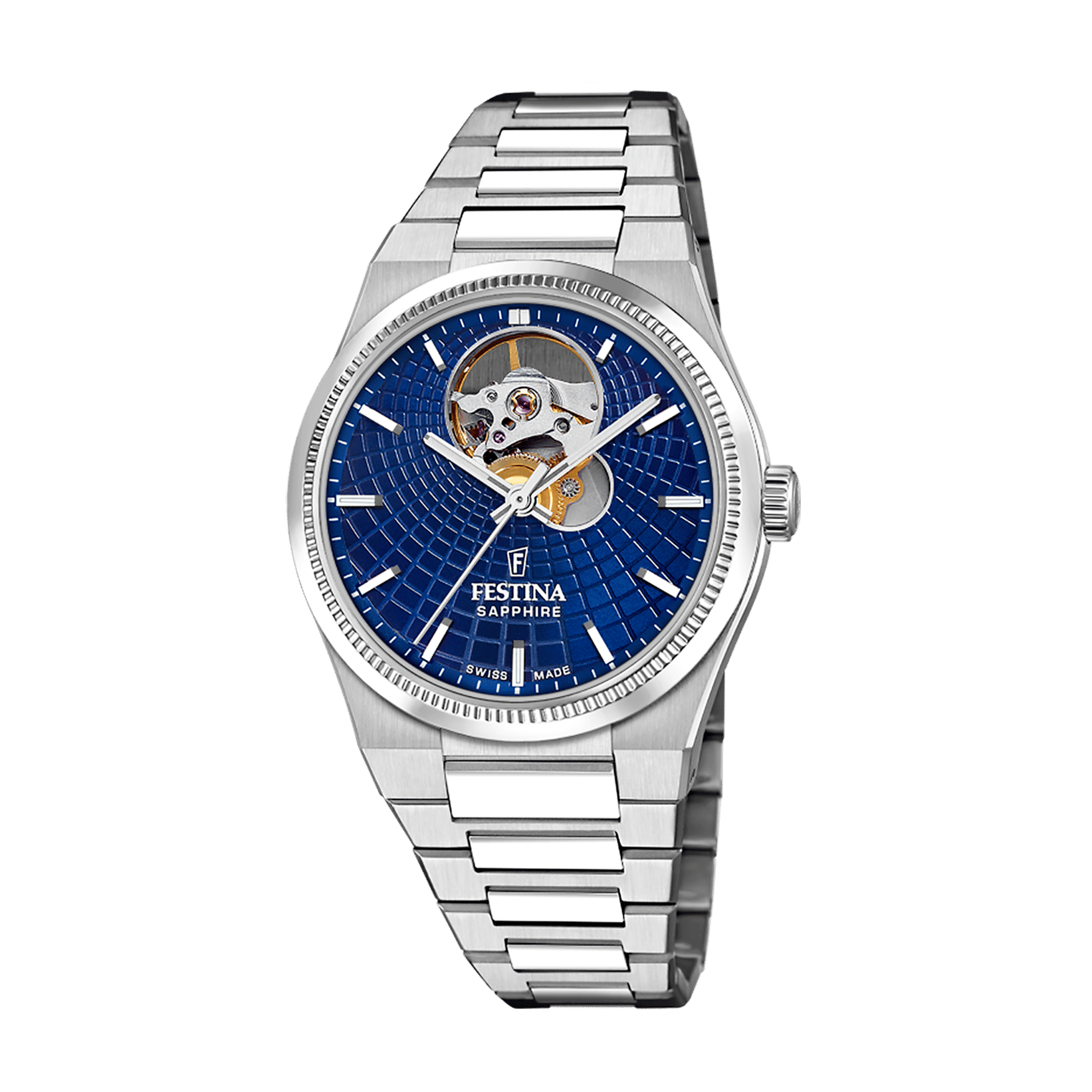 Festina Rivé F20054/5 Damen Armbanduhr Blau • Automatikwerk Swiss Made • Saphirglas