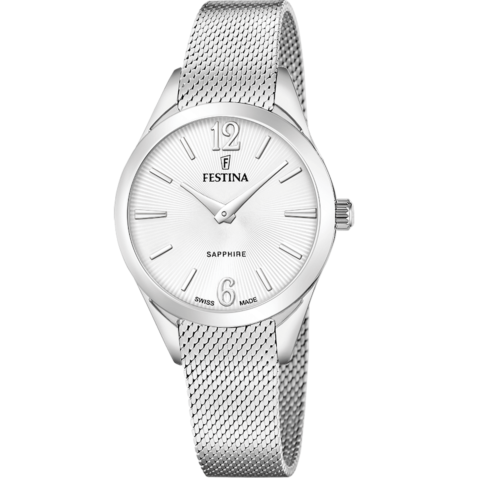 Festina Swiss Made Grace F20076/1 Damenuhr • Saphirglas • Schweizer Quarzwerk