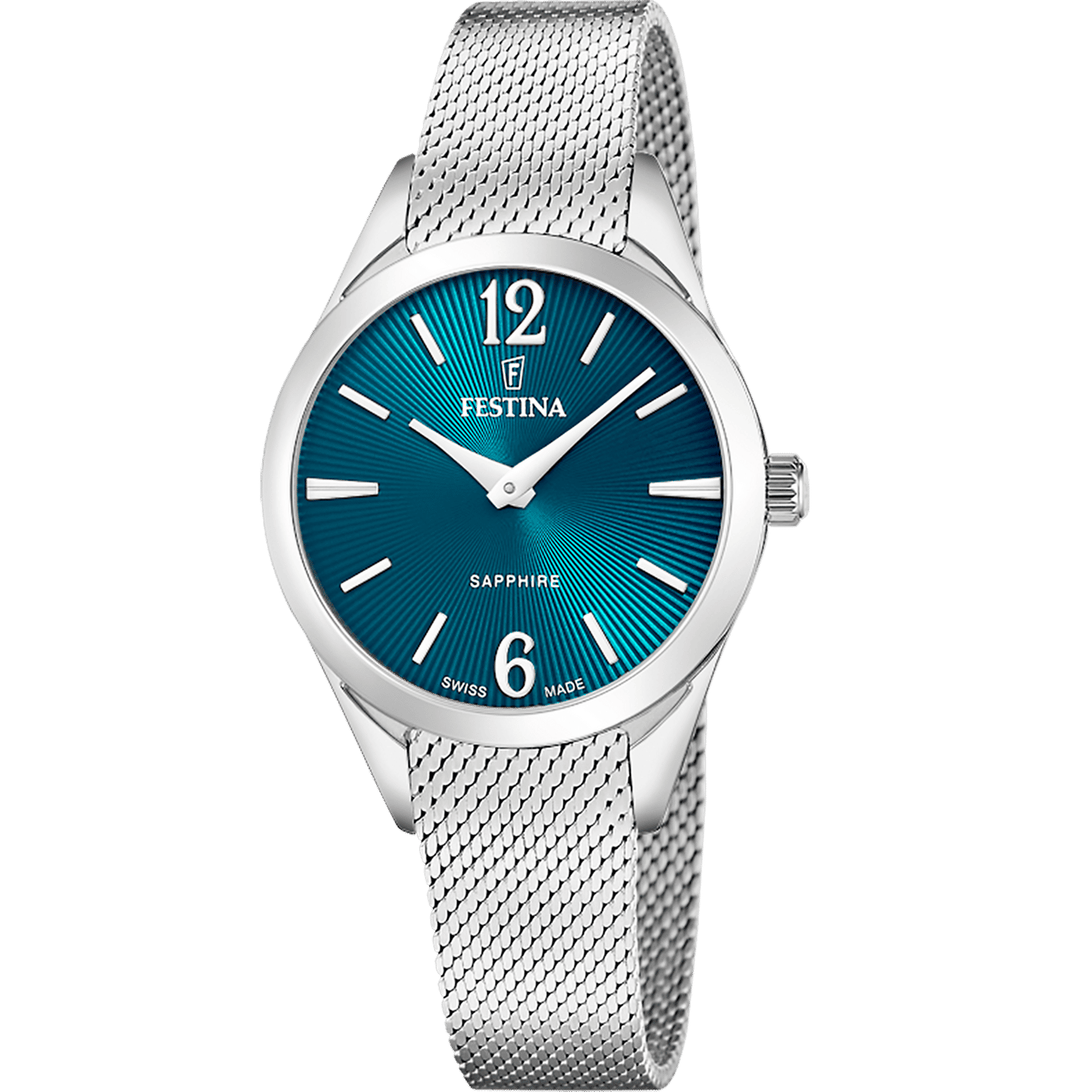 Festina Grace F20076/4 Damenuhr Grün • Saphirglas • Schweizer Quarzwerk