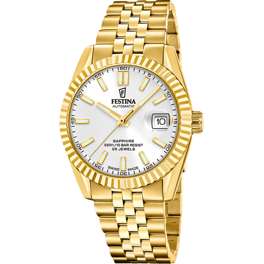 Festina Swiss Made F20092/1 Herrenuhr • Automatikwerk Soprod P024 • Saphirglas