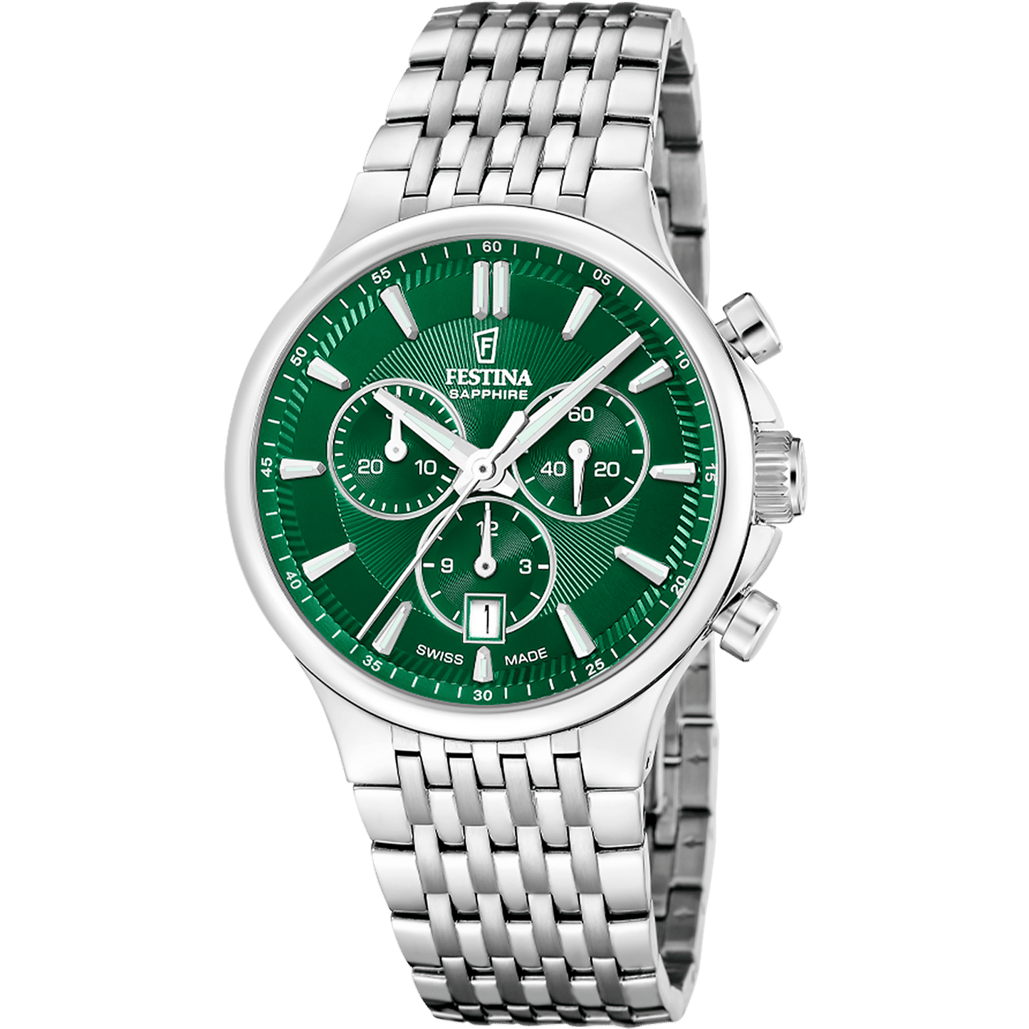 Festina Swiss Made Chronograph F20093/3 Herrenuhr • Saphirglas • Chronographenfunktion