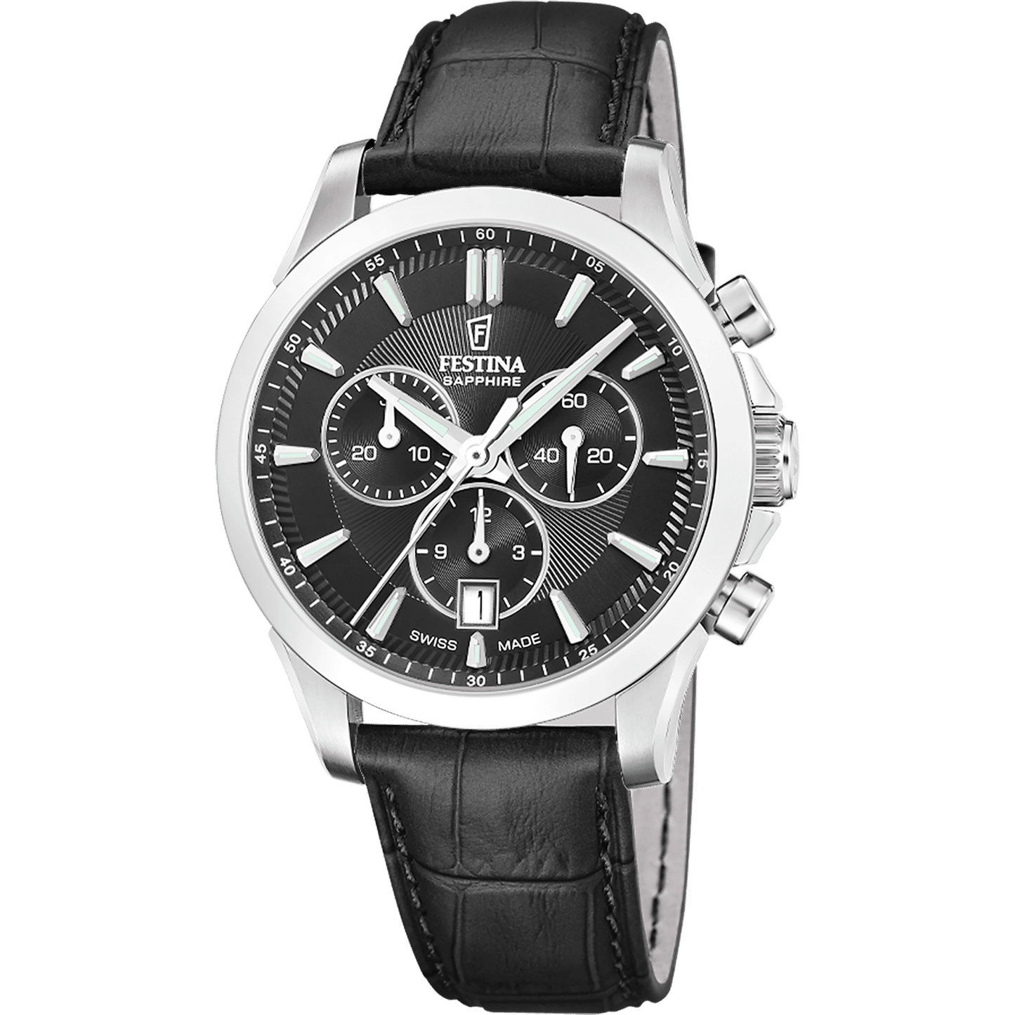 Festina Swiss Made F20094/5 Herren Armbanduhr • Saphirglas • Chronograph