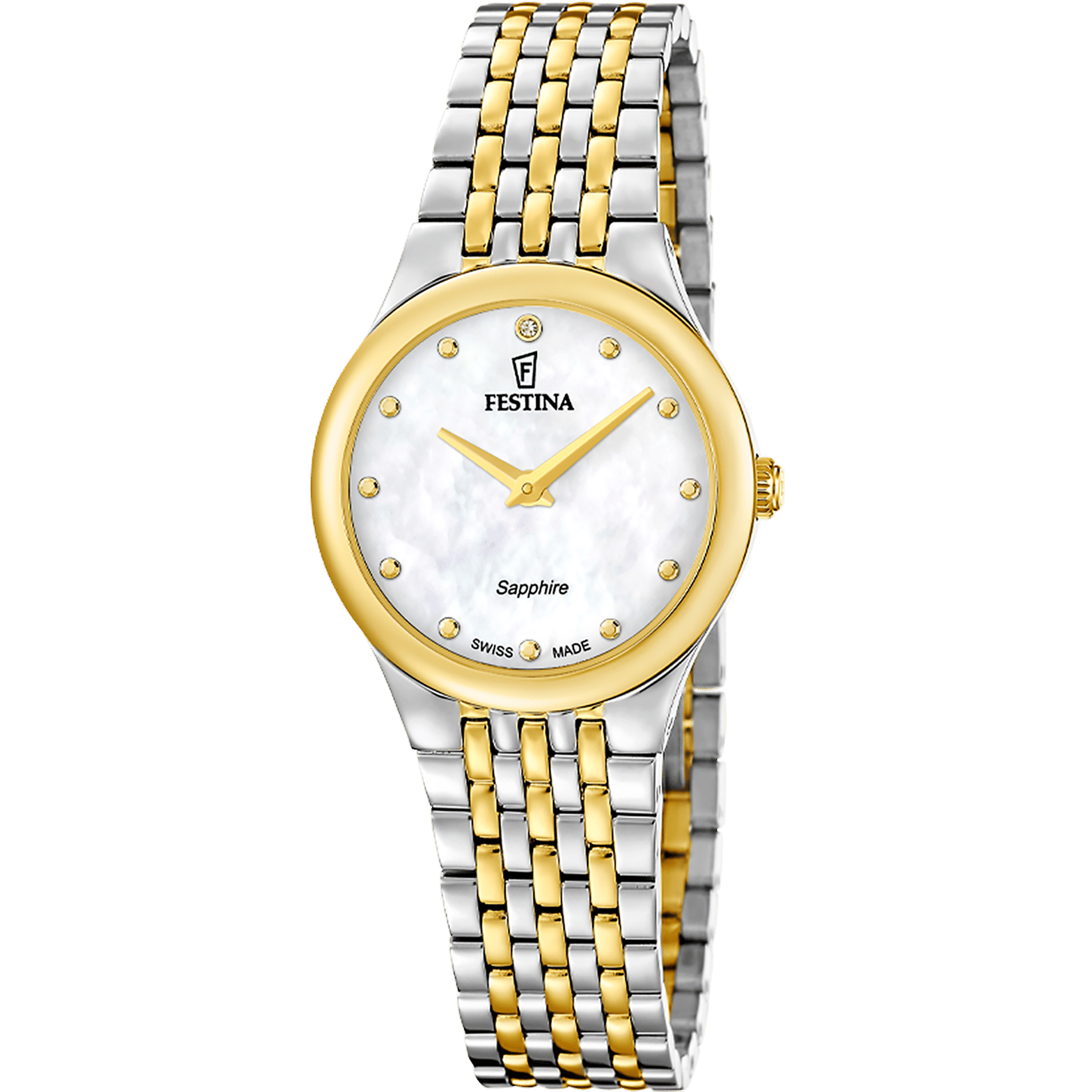 Festina Swiss Made Grace F20097/1 Damenuhr • Saphirglas • Swiss Made