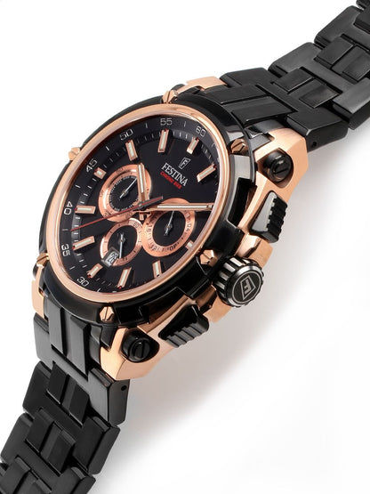 Festina Chrono Bike F20329/1 Herrenuhr Schwarz • Chronograph mit Wechselarmband • Mineralglas, Bild 3
