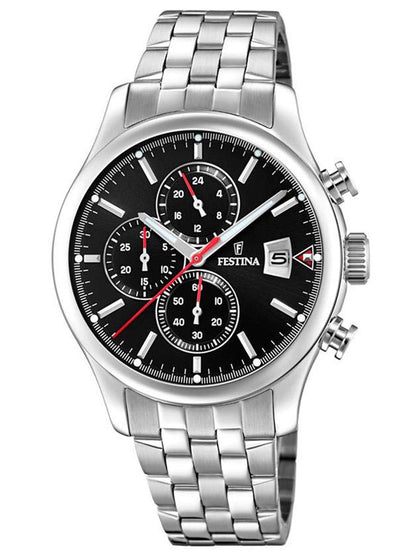 Festina Timeless Chronograph F20374/3 Herren • Mineralglas • 10 ATM Wasserdicht