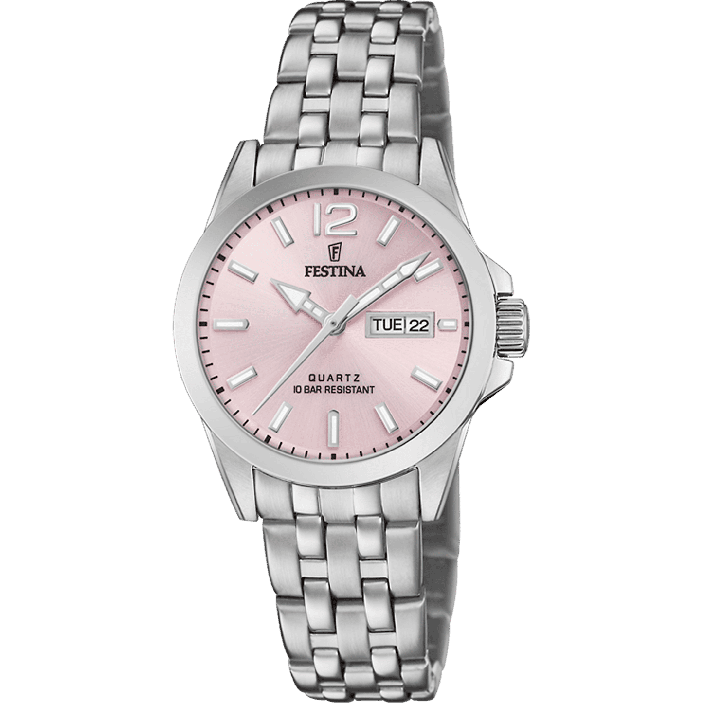 Festina Classics F20455/2 Damenuhr Rosa • Mineralglas • 10 ATM Wasserdichtigkeit