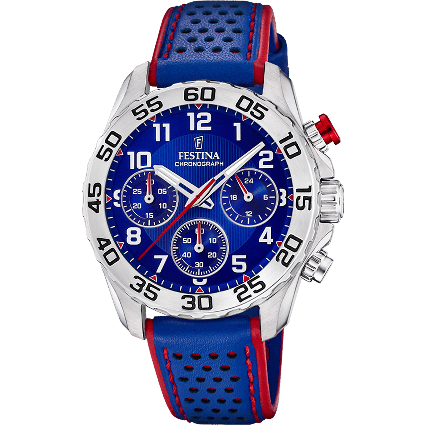 Festina Junior Collection F20458/2 Kinderuhr Blau • Echtlederarmband • Mineralglas