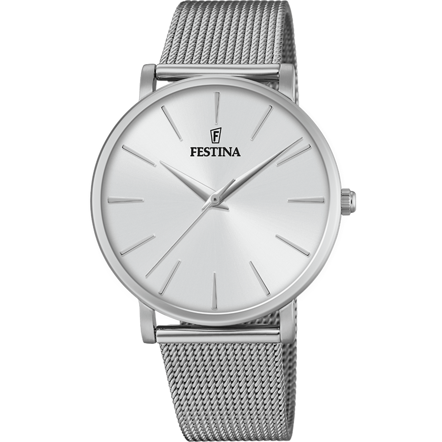 Festina Boyfriend F20475/1 Damenuhr Weiß • Mineralglas • Edelstahlarmband