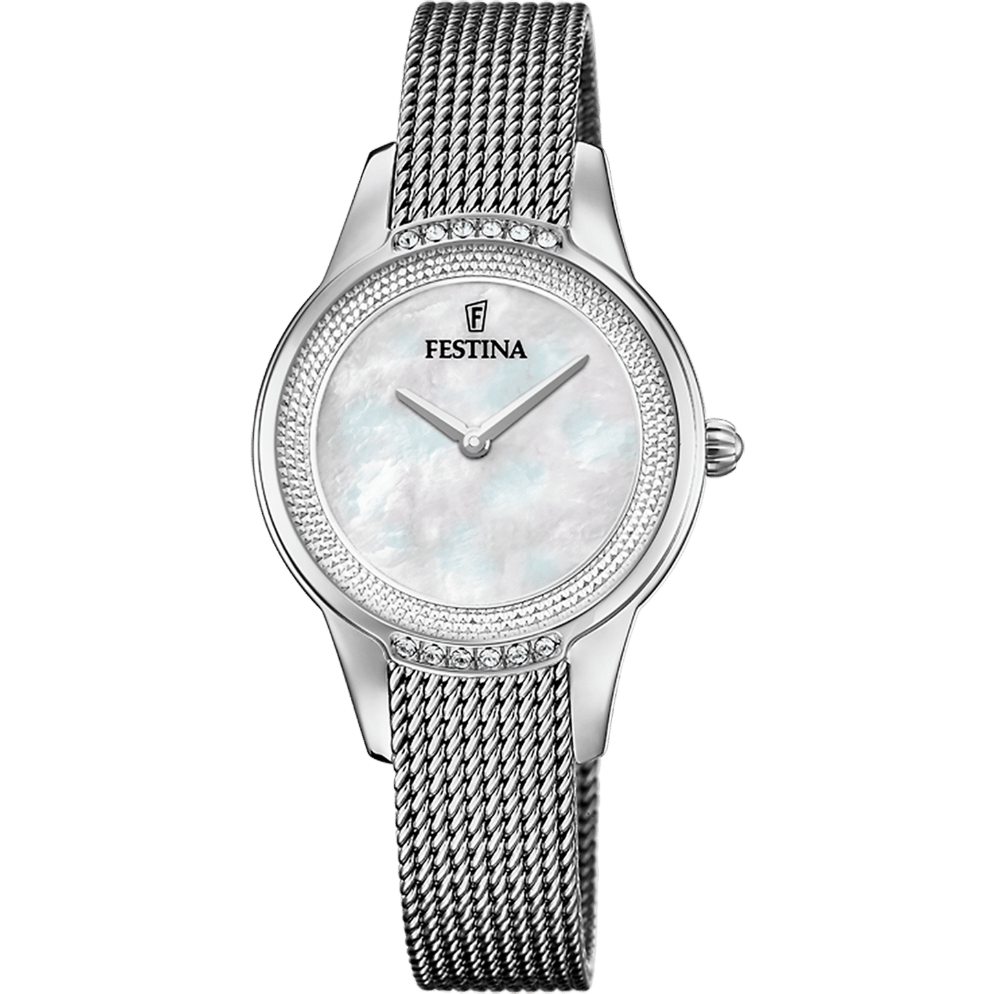 Festina Mademoiselle F20494/4 Damenuhr Beige • Mineralglas • Edelstahlarmband