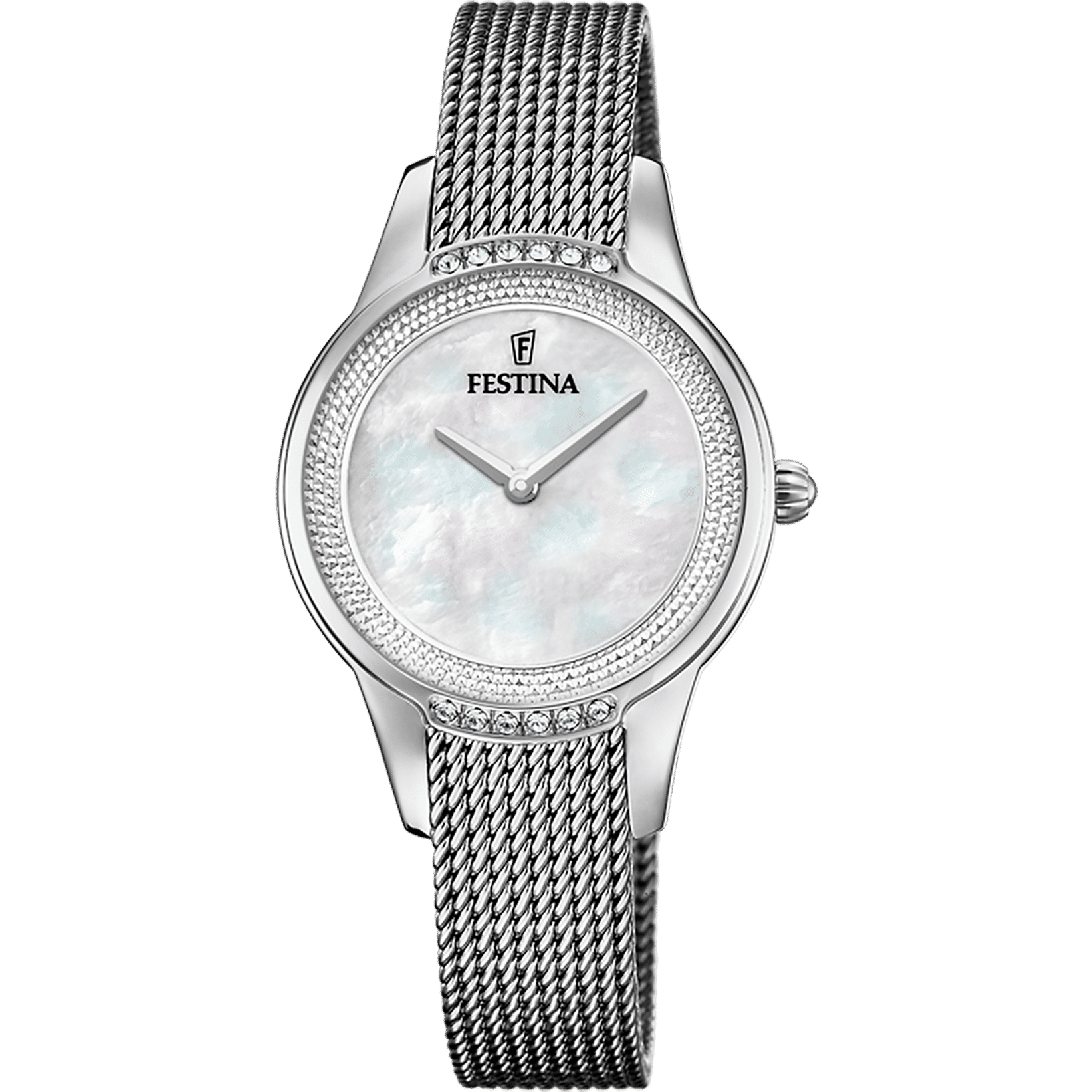Festina Mademoiselle F20494/4 Damenuhr Beige • Mineralglas • Edelstahlarmband