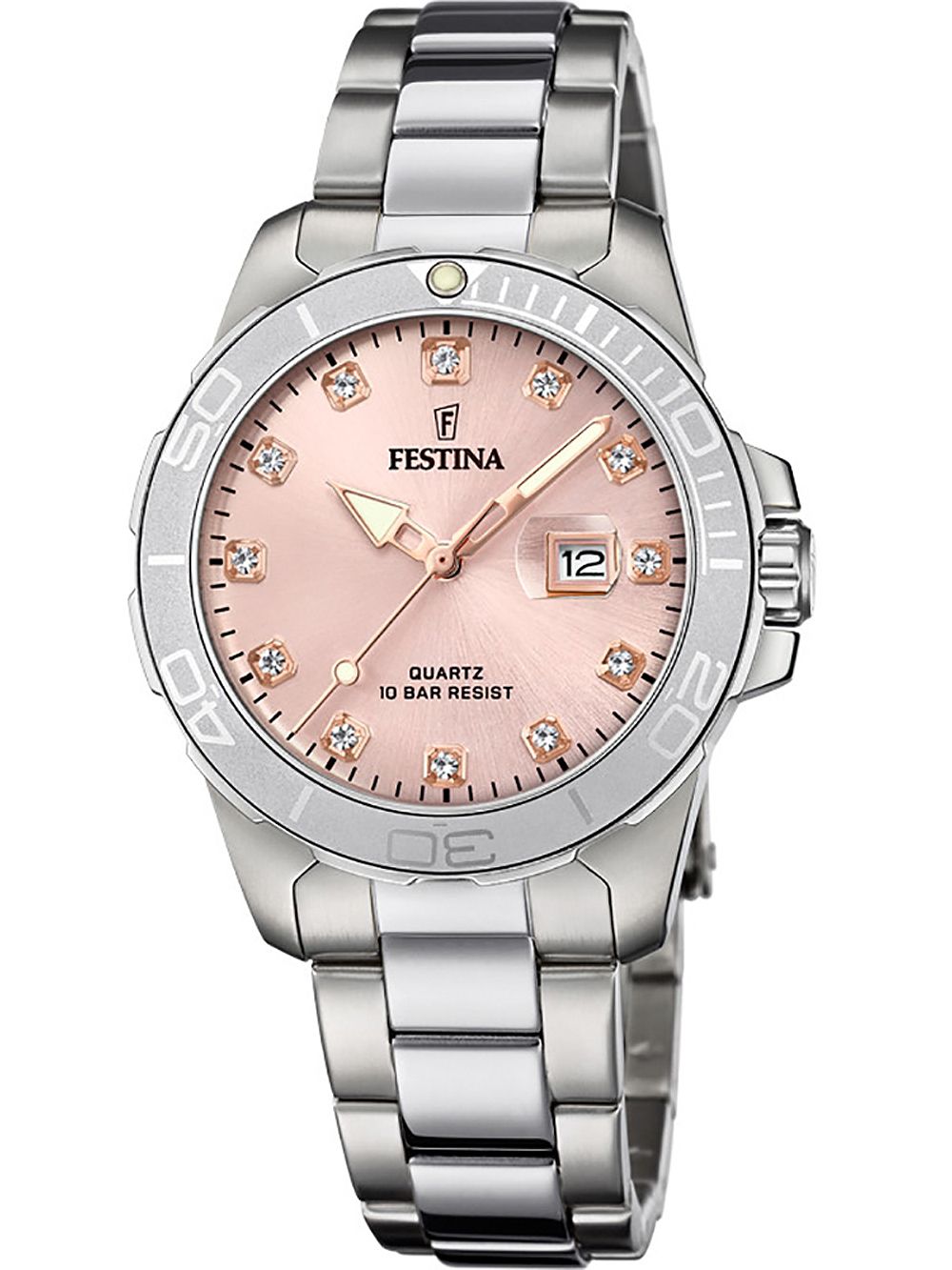 Festina Boyfriend F20503/2 Damenuhr Rosé • Mineralglas • 10 ATM Wasserdicht