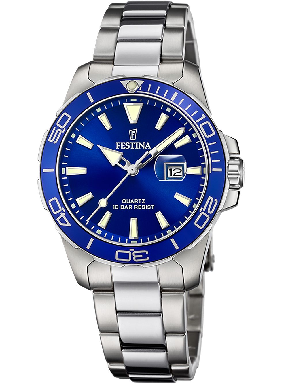 Festina Boyfriend F20503/3 Damenuhr Blau • Mineralglas • 10 ATM wasserdicht