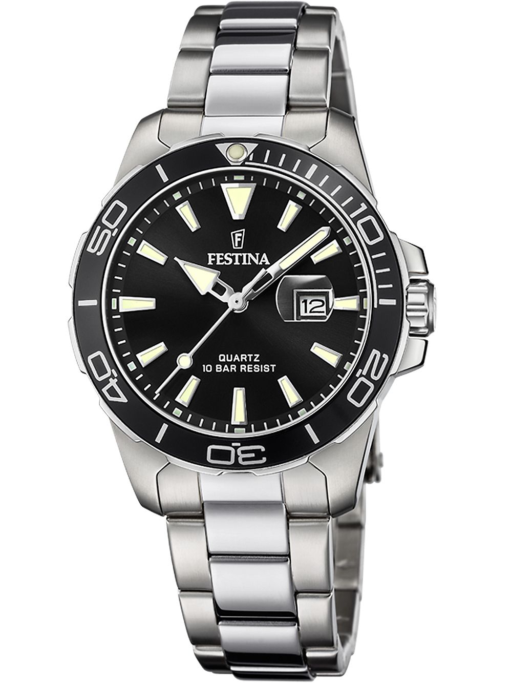 Festina Boyfriend F20503/4 Damenuhr Schwarz • Mineralglas • 10 ATM Wasserdicht