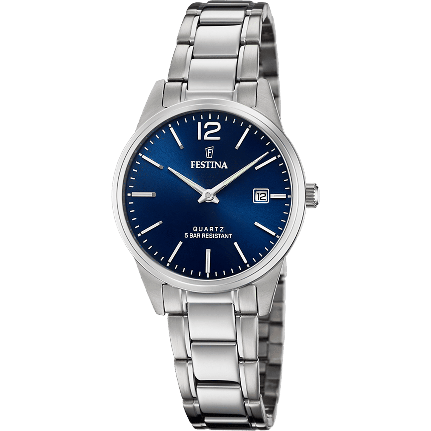 Festina Classics F20509/3 Damenuhr Blau • Mineralglas • Edelstahlarmband