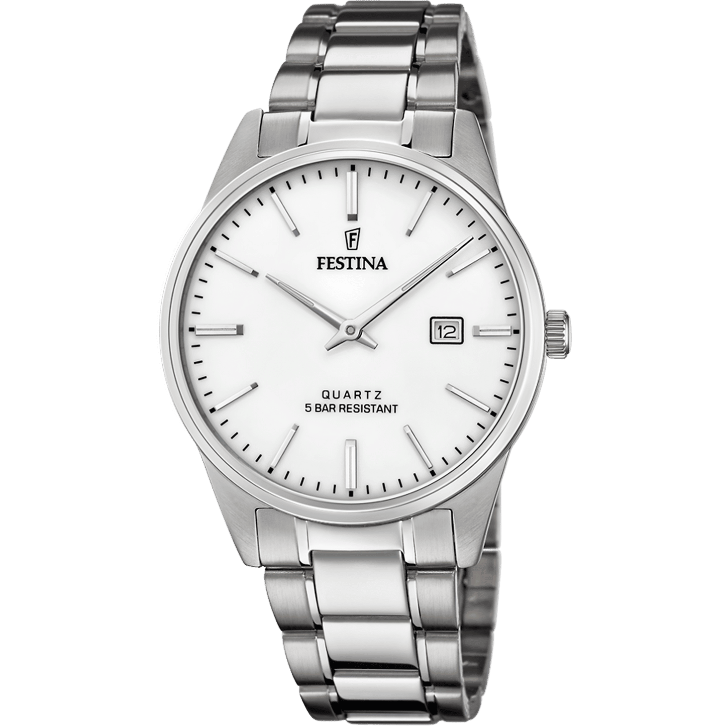 Festina Classics F20511/2 Herrenuhr Silber • Klassisches Quarzwerk • Edelstahlarmband