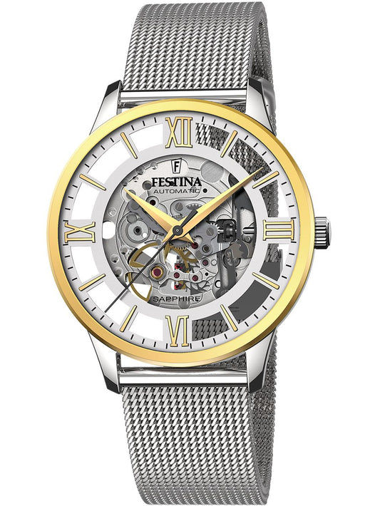 Festina Skeleton F20537/1 Herren • Saphirglas • Automatikwerk mit Sichtboden