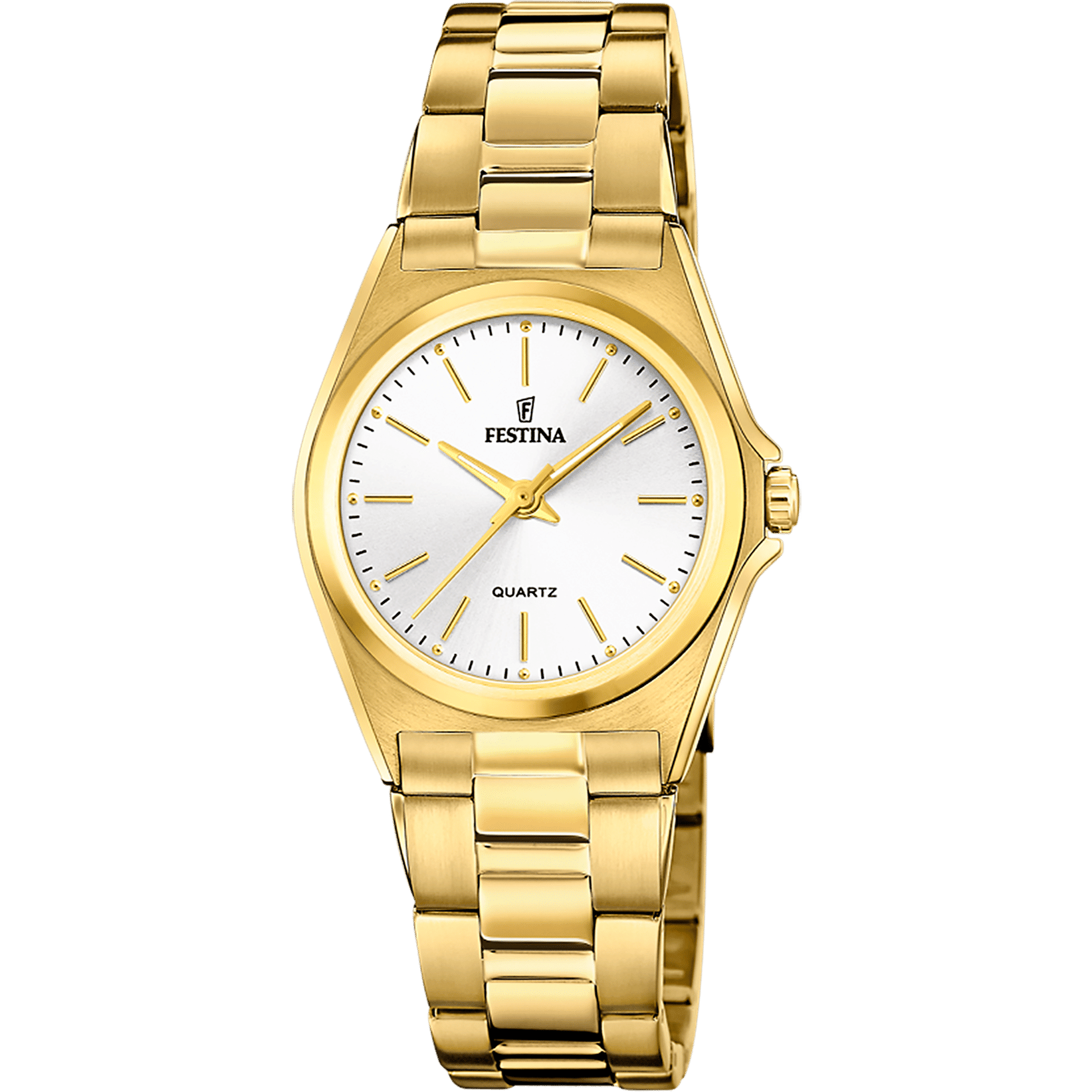 Festina Classic F20557/2 Damenuhr Weiß • Mineralglas • Edelstahlarmband