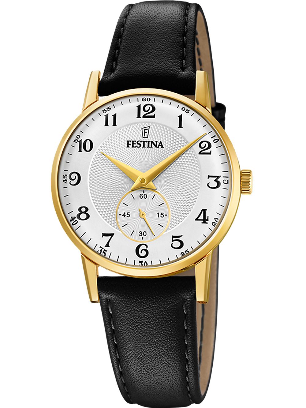 Festina Retro F20571/1 Damenuhr Silber • Kalbslederarmband • Mineralglas