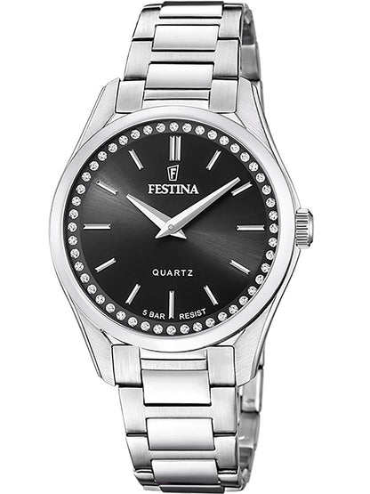 Festina Mademoiselle F20583/4 Damen Armbanduhr Silber • Mineralglas • Quarzwerk