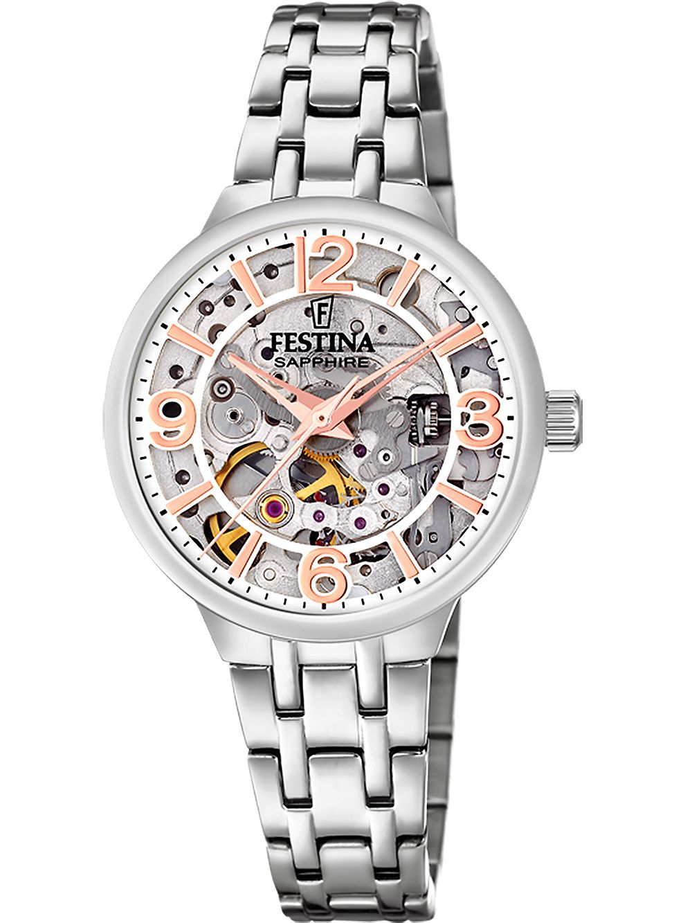 Festina Automatic Skeleton F20614/1 Damen • Saphirglas • Automatikwerk