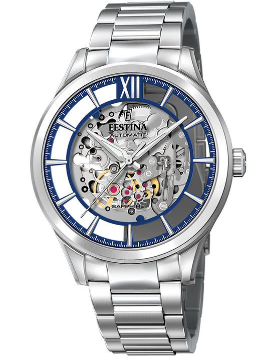 Festina Automatic F20630/3 Herrenuhr Silber • Miyota 8N24 Automatikwerk • Saphirglas