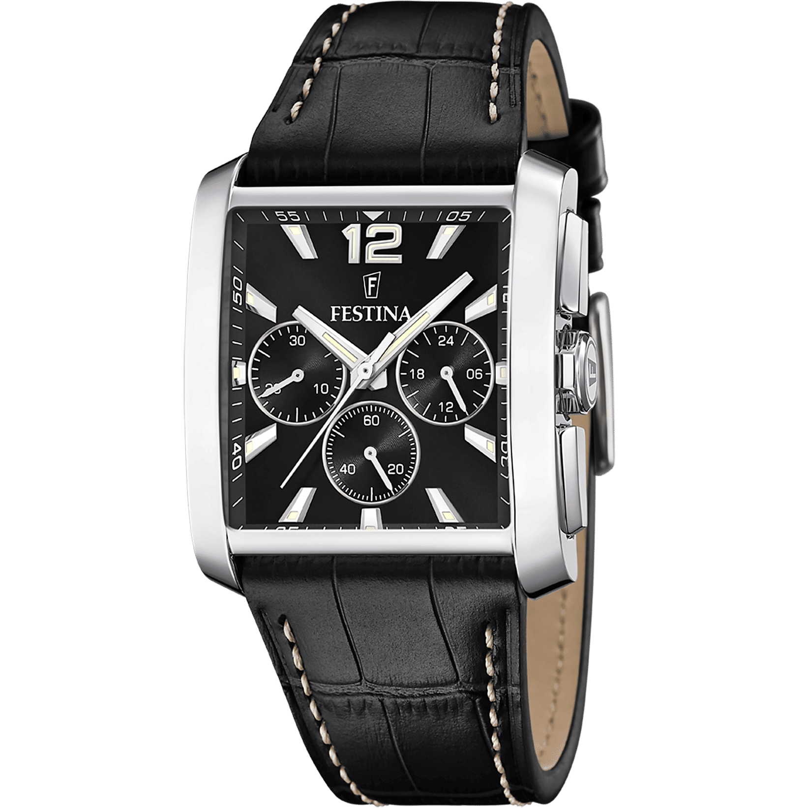 Festina Timeless F20636/4 Herrenuhr Schwarz • Chronograph • Mineralglas